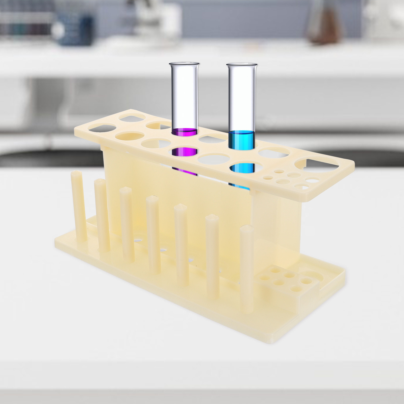 Lab Equipment - Étagères en bois pour tubes à