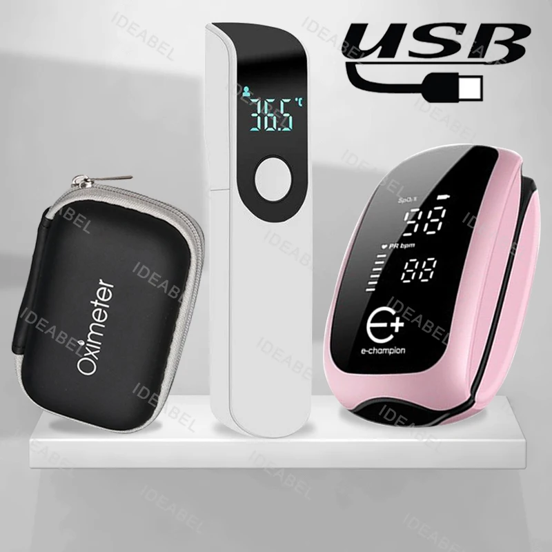 Pulse Oximeter Fingertip Rechargeable - Bracelet d'oxymètre médical Rechargeable, lanière, oxymètre