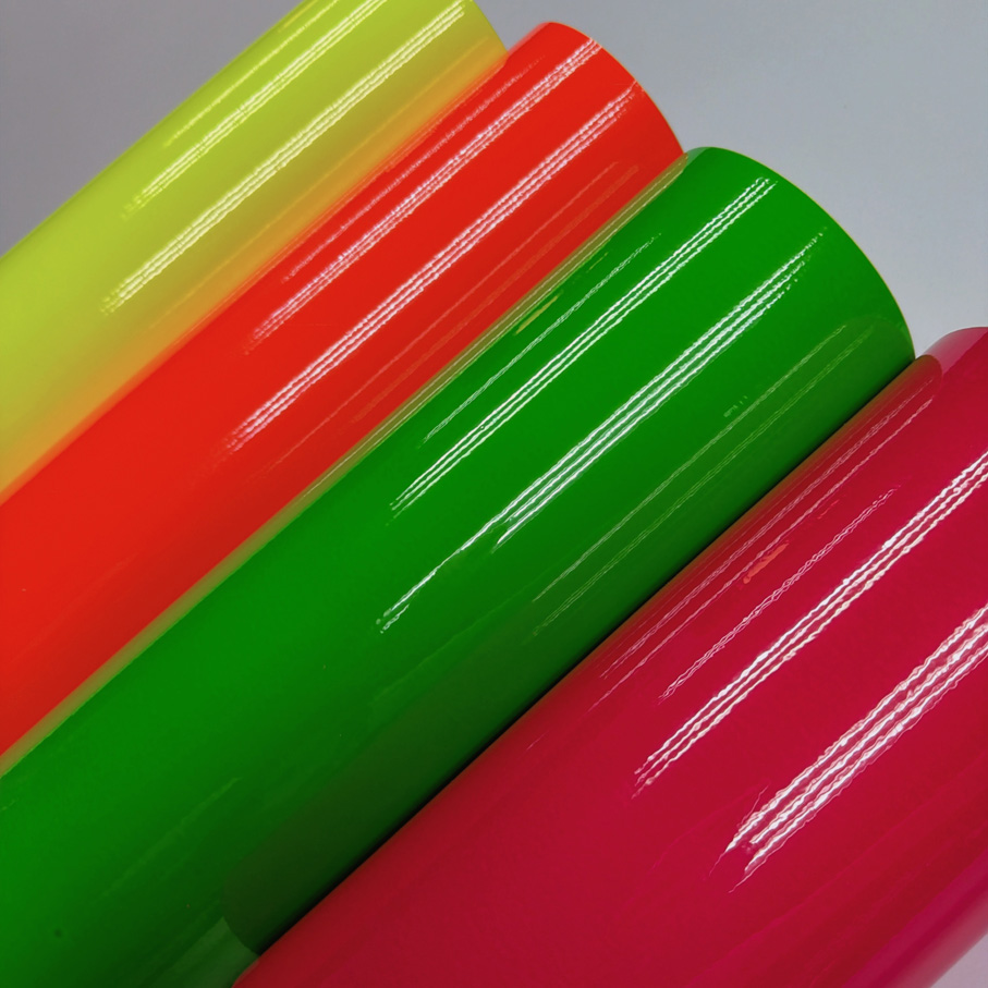 Air Bubble Wrap Roll Packaging - Rouleau de vinyle adhésif néon Fluorescent