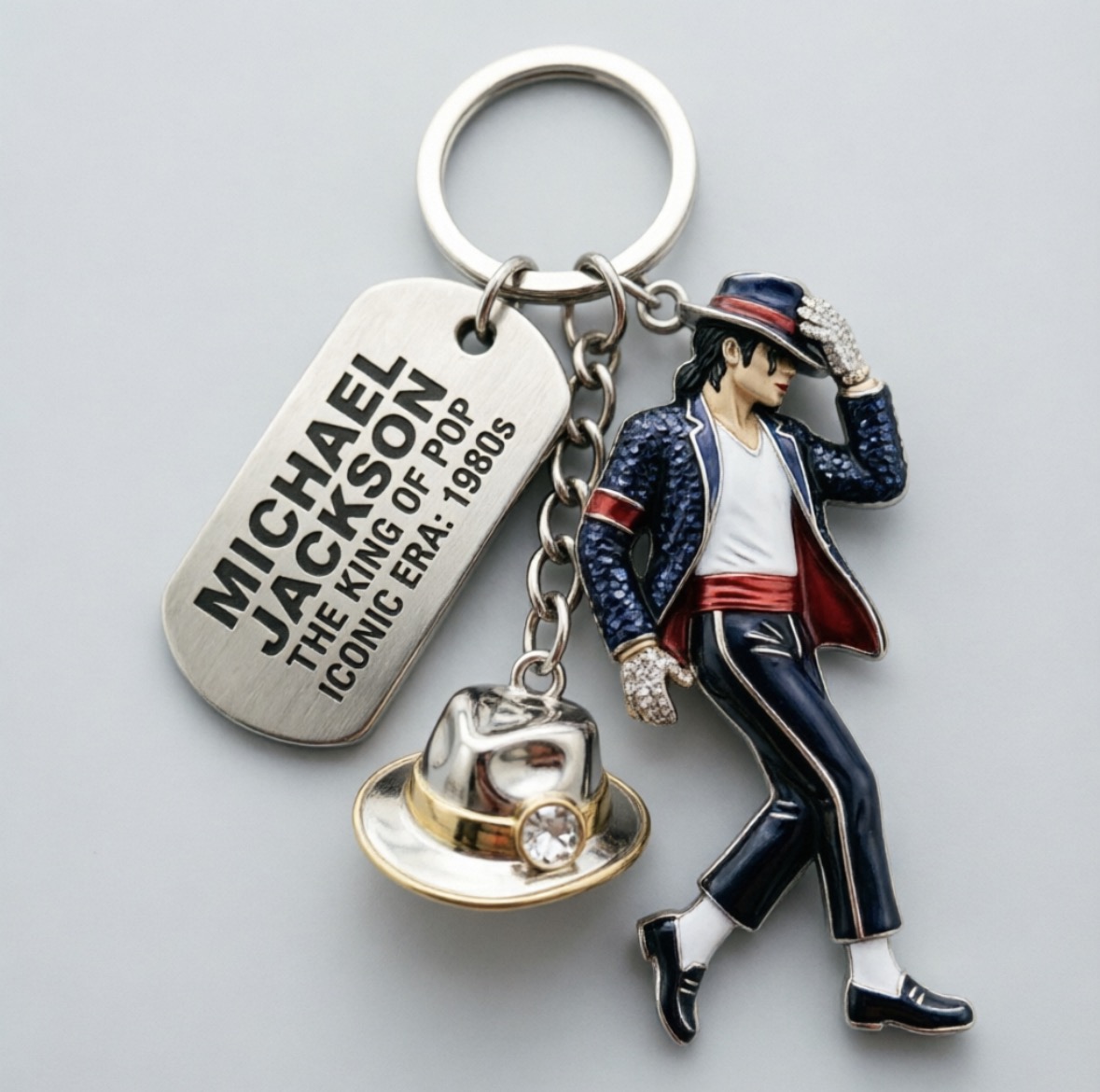 Packaging - Porte-clés Michael Jackson, pendentif pour sac