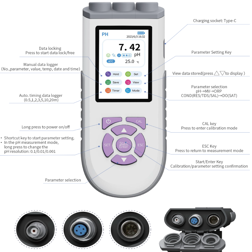 Analyseur de qualité de l'eau  - Ph Meter Digital Water Tester avis et prix